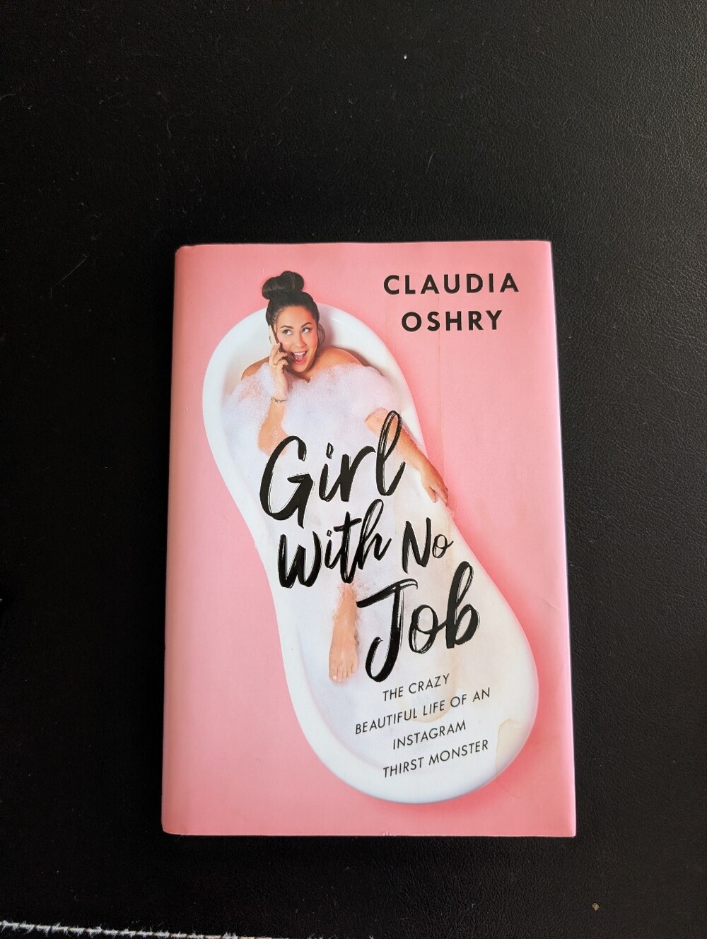 Claudia Oshry "Girl With No Job" - Pink Hardcover Book